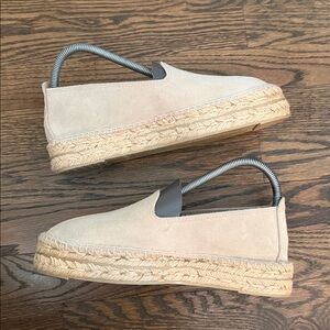 Manebí Hamptons Suede Platform Espadrilles Size 9 (39)